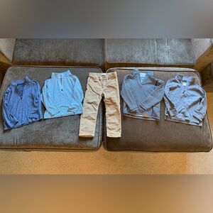 Lot of Toddler Boys Crewcut 1/4 zips and pants